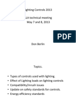 Lighting Control Developments