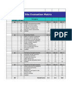 Evaluation Matrix Template