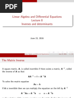 LADE8 Inverses and Determinants