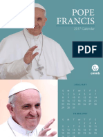 2017 Pope Francis Calendar PDF