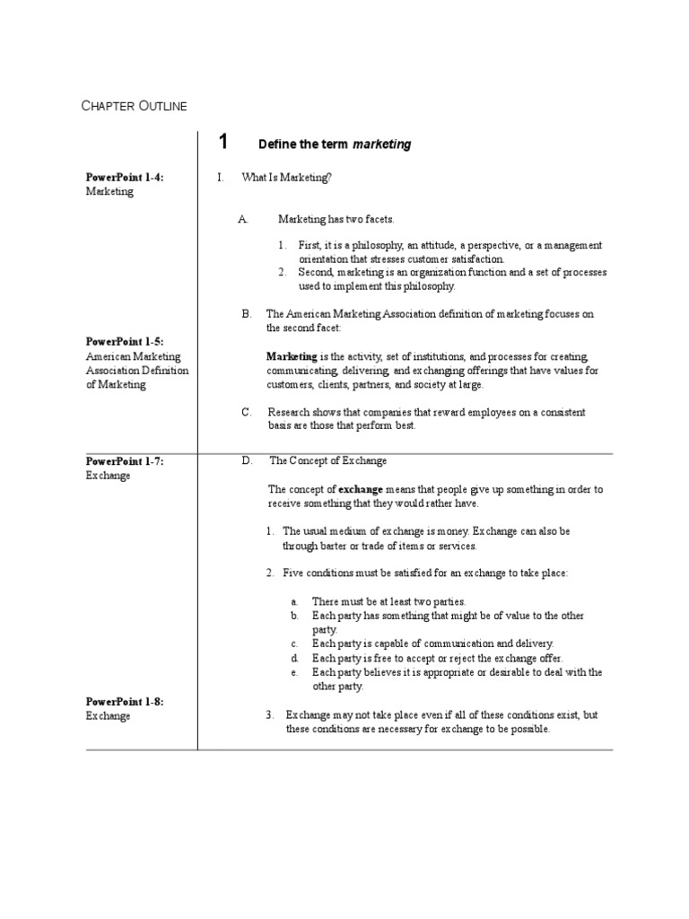 Marketing outline example image