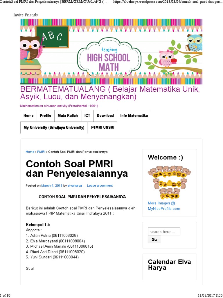 Contoh soal essay himpunan dan penyelesaiannya picture