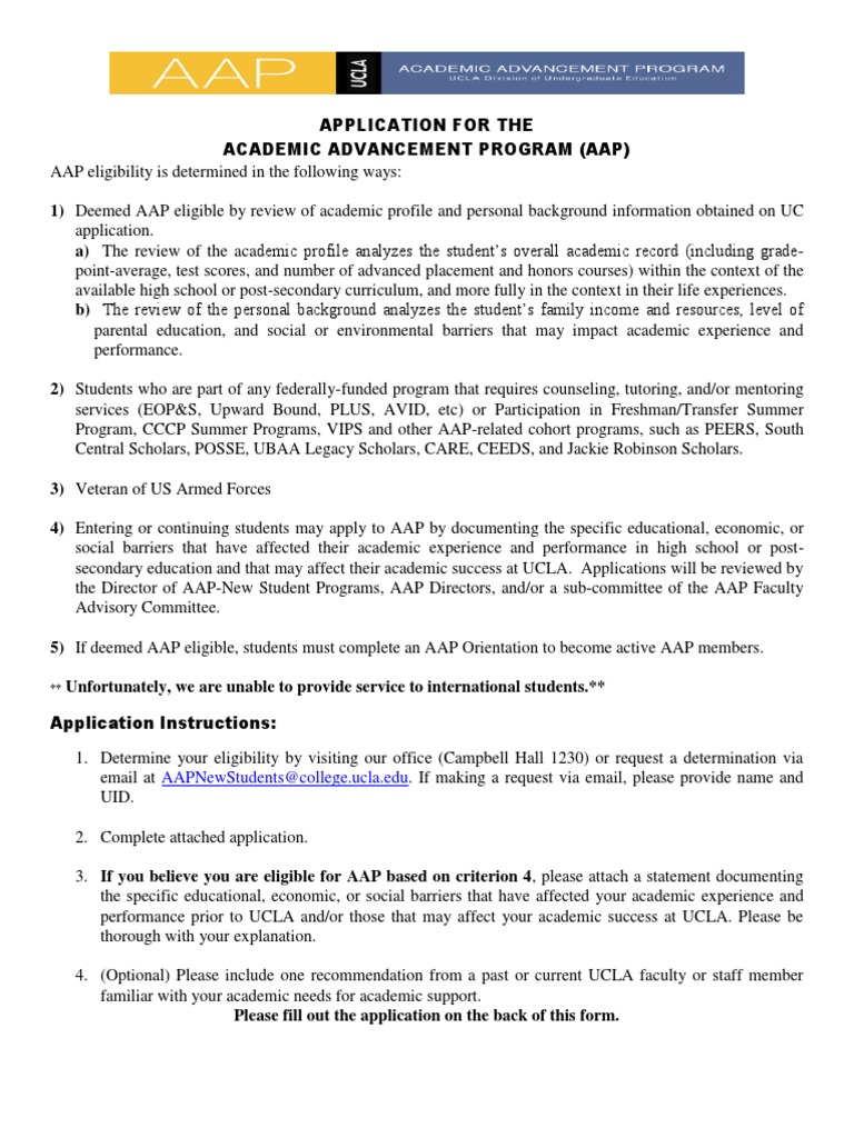 AAP Application - 2016 | PDF | University Of California | Permanent ...