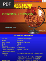 04 - Geoteknik Tambang - Supandi - Penyelidikan Lapangan