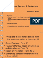 School Forms Refresher Guide