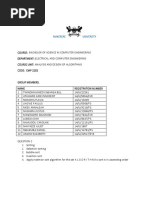 Algorithm ASSIGNMENT 1 Group 2