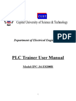 PLC Trainer User Manual: Department of Electrical Engineering