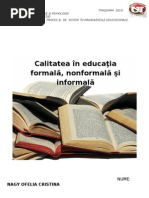 Educatia Nonformala Si Informala