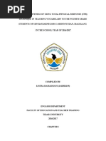 Download THE EFFECTIVENESS OF USING TOTAL PHYSICAL RESPONSEdocx by Savira Ramadhani  SN336243390 doc pdf