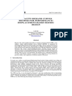 CDCM Method Performance Displacement Seismic Design