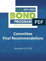 2017 Bond Committee Final Recommendations