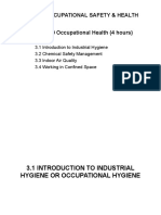 Mem603 Occupational Safety & Health Chapter 3.0 Occupational Health (4 Hours)