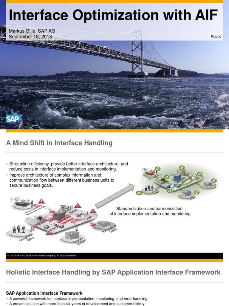 SAP Application Interface Framework | PDF | Sap Se | Software Framework