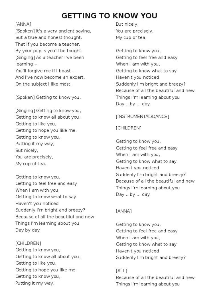 Performing Arts Lyrics | PDF