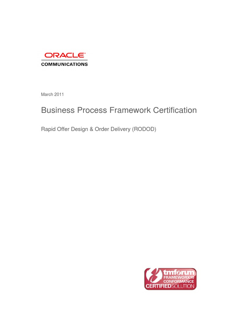 Business Process Framework WP 396413 PDF | PDF | Business Process ...