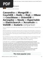 Cassandra Vs MongoDB Vs CouchDB Vs Redis Vs Riak Vs HBase Vs Couchbase Vs Hypertable Vs ElasticSearch Vs Accumulo Vs VoltDB Vs Scalaris Comparison - Software Architect Kristof Kovacs