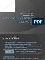 MASURAREA MARIMILOR CINEMATICE