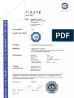 Certificado SIL TMT82 (6230-TXT-121)