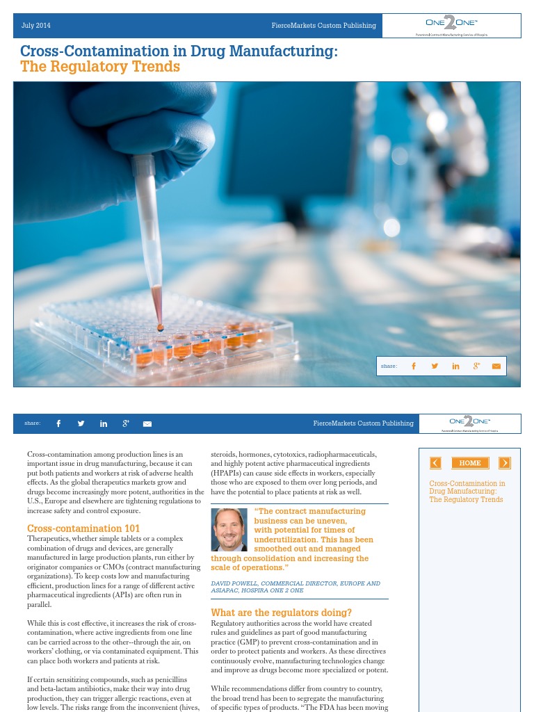 One 2 One Cross Contamination Final | PDF | Pharmaceutical Drug ...