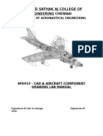 Ae6413 - Cad & Aircraft Component Drawing