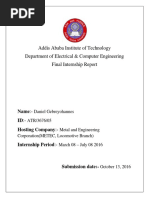 Daniel Gebreyohannes - Final - Report - METEC PDF