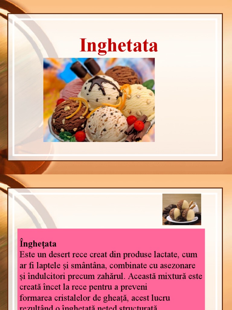 Inghetata | PDF