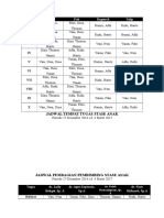 Jadwal Tempat Tugas & Pembimbing Stase Anak