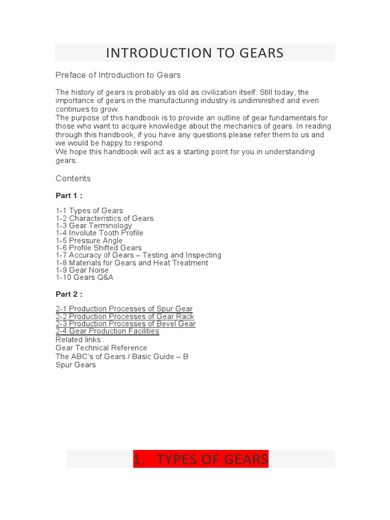 The ABCs of Gears - B | PDF | Gear | Steel