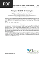 Analysis of XDSL Technologies: Dimple Saproo, Megha Goyal, Asha Bhagashra, A.N.Mahajan