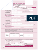 Debit Card Application Form PDF