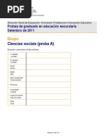 2011 Setembro Social Exame