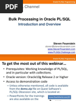 Bulk Processing in Oracle PL/SQL