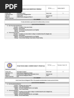 Position and Competency Profile: Job Summary