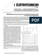 Multi-Machine Power System Fuzzy Stabilizer Design Using Cuckoo Search Algorithm