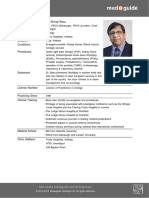 Dr. Shivaji Basu: Medeguide Doctor eCV