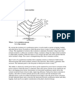 V-curve synchronous machine