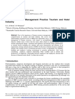 Human Resource Management Practice Tourism and Hotel Industry