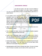 Handout 12 - Managementul Timpului PDF
