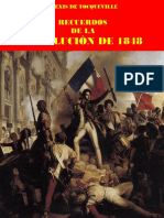 ALEXIS de TOCQUEVILLE, Recuerdos de La Revolución de 1848
