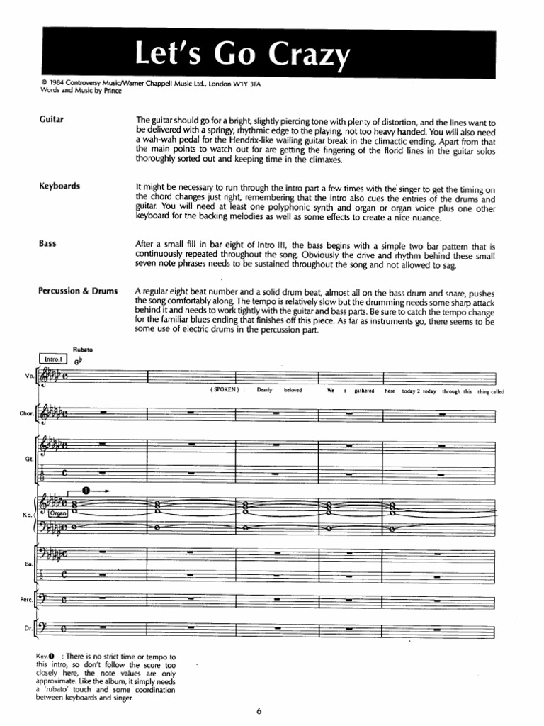 PRINCE バンドスコア Prince-Full Scores PDF | PDF