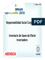 Responsabilidad Social e Inventario de Gases Efecto Invernadero