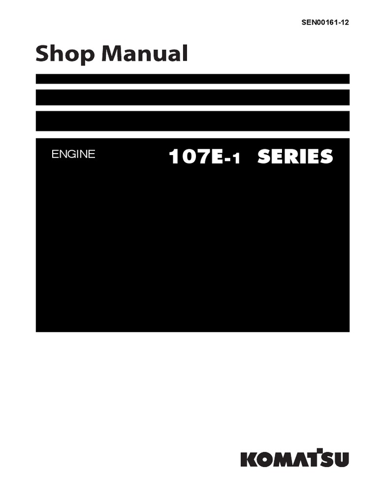 Komatsu 125e 5 Series Diesel Engine Workshop Service Repair Manual 2008