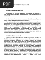 Lutero - Um Perfil Objetivo Pr Junho 2005