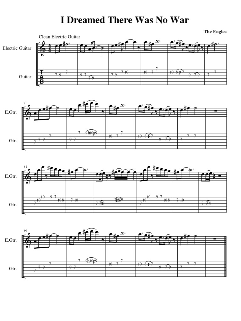 I Dreamed There Was No War Music Technology Musical Compositions