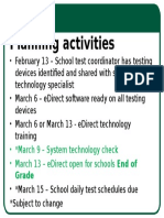 District Testing Deadlines 2017