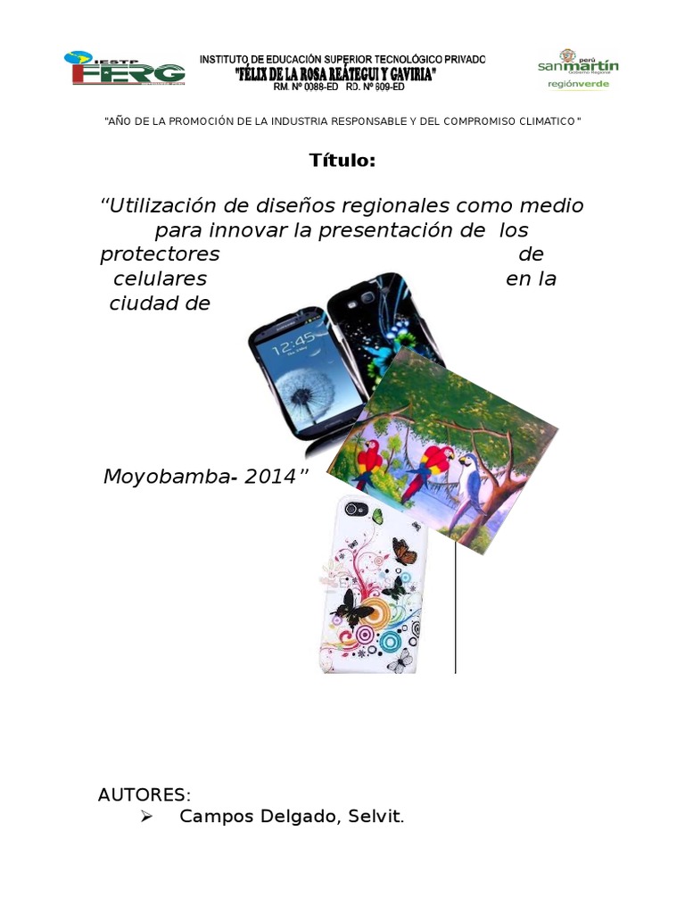 Proyecto de Diseños de Celulares | Planificación ...
