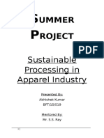 Sustainable Processing in Garment Industry