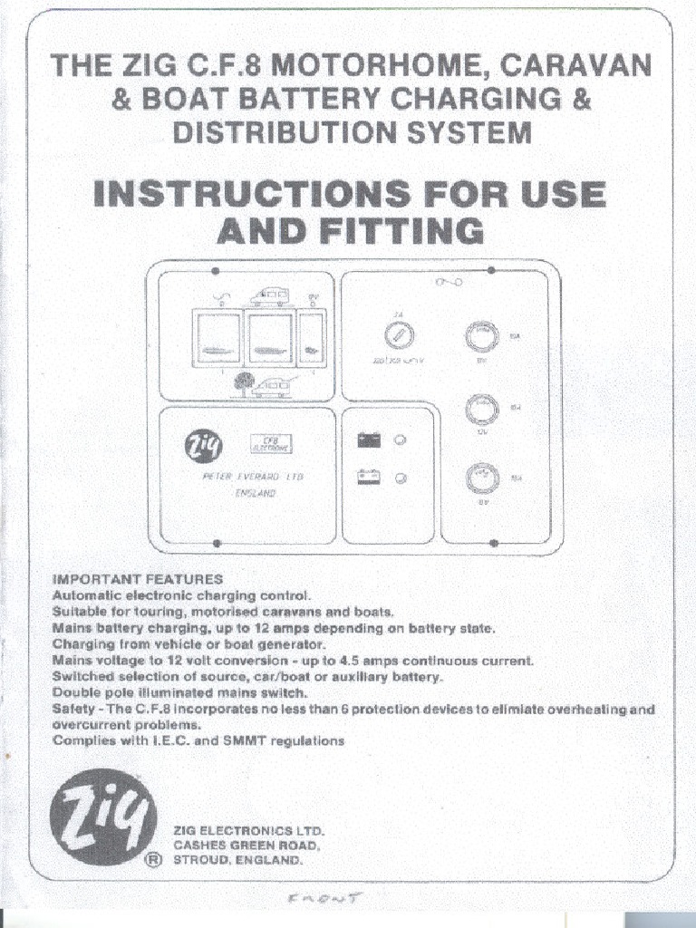 Zig cf8 | PDF | Battery Charger | Electrical Engineering