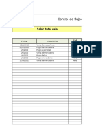 Formato en Excel de Flujo de Caja 2016