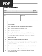 Tiling Work Inspection Checklist | PDF | Tile | Building Technology